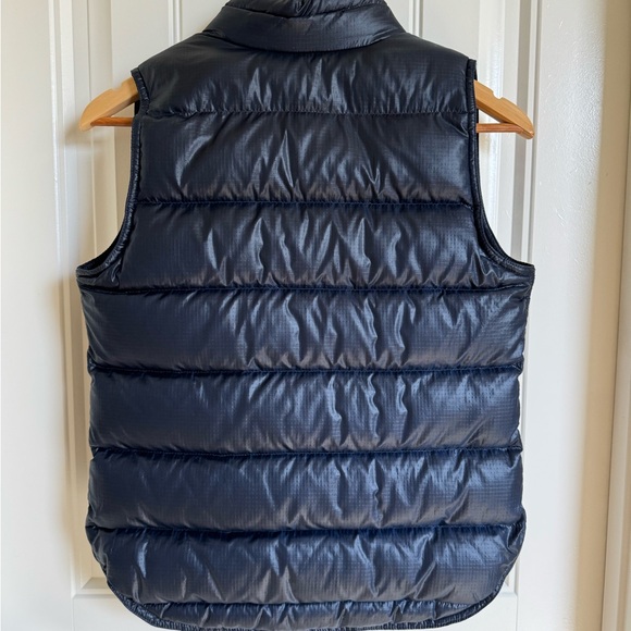 J Crew Midnight Navy Shiny Down Vest - Picture 2 of 5